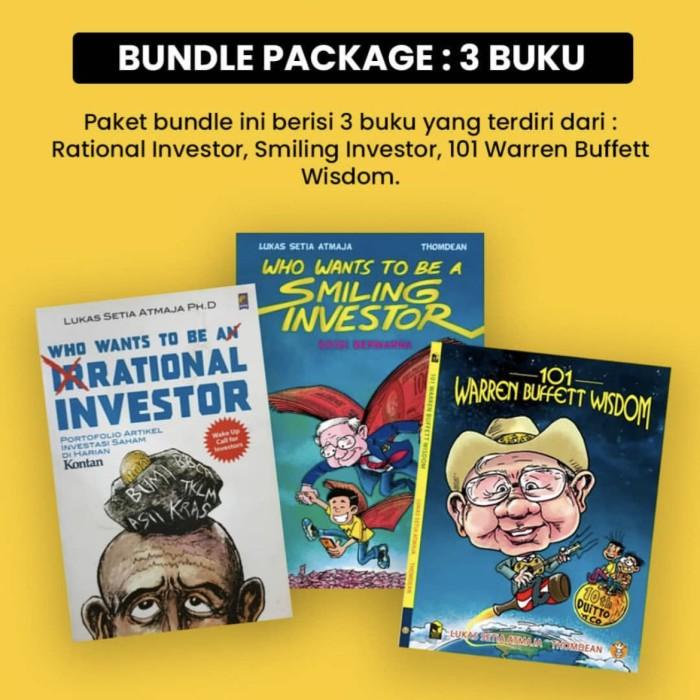 

Bundle 3 Buku: Smiling Berwarna, 101 Warren Buffet, Rasional Investor 012