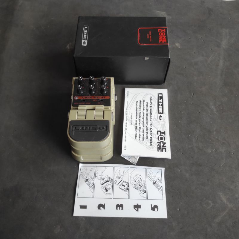 Line 6 Uber Metal, Efek Gitar, Distortion, Overdrive, Not Nux, Zoom