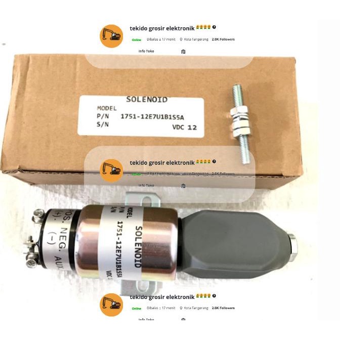 Selenoid Engine Stop 12Volt Solenoid Engine 12Volt