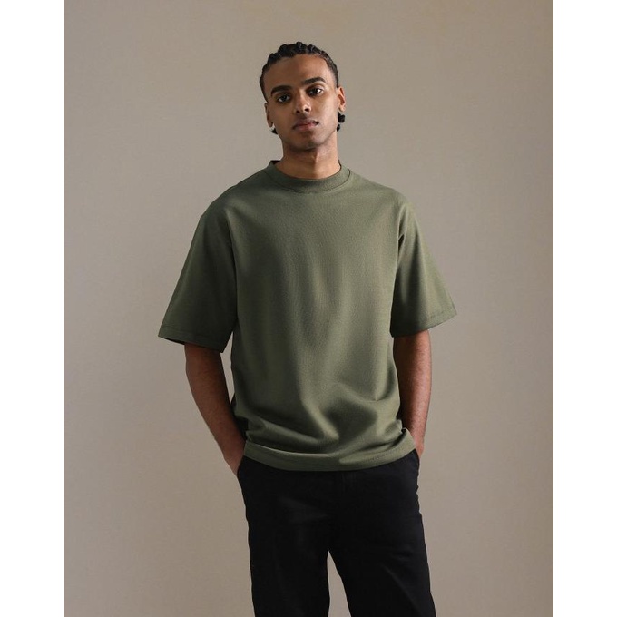 Broodis Kaos Army Polos Oversize 16S Heavyweight BOXY Tshirt Green