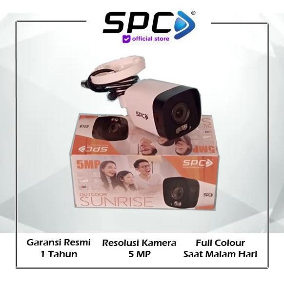 Camera CCTV SPC Sunrise Outdoor 5mp, Malam bisa berwarna (Full colour)