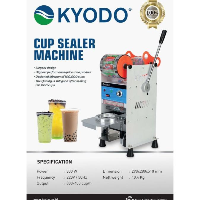Mesin Cup Sealer Kyodo Press Gelas Manual Boba Milk Tea