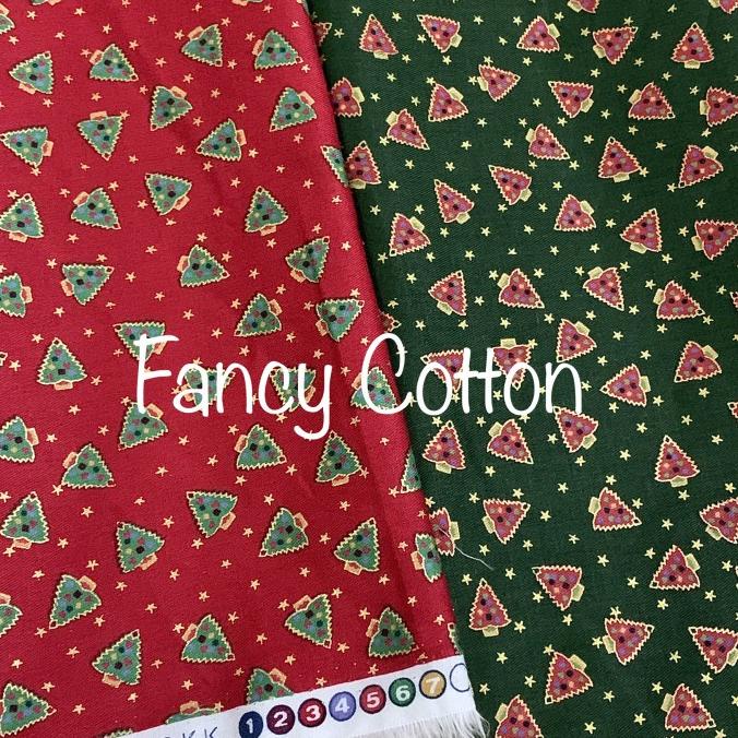 Miliki - Kain Katun Jepang motif natal 