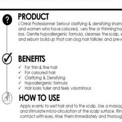 Loreal Serioxyl Denser Hair Serum Natural Thinning Hair Shampoo Thier Hair Serum / Serum Ebal Rambut