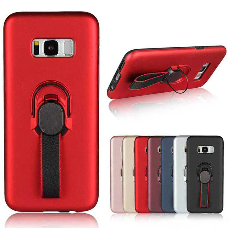 Case Stand Ring Holder Magnet Matte Casing Samsung S8 / S9 / S10 Plus