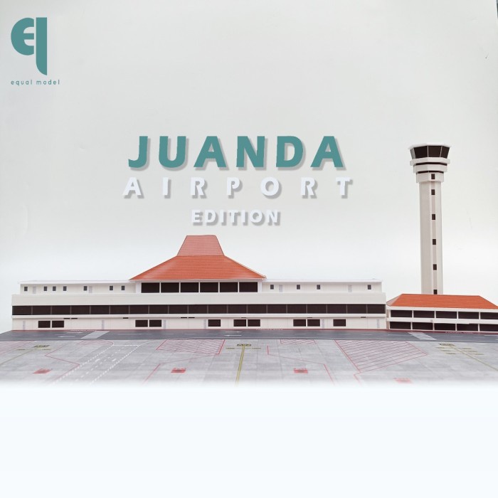 DIECAST/MINIATUR TERMINAL BANDARA PESAWAT JUANDA SKALA 1/400