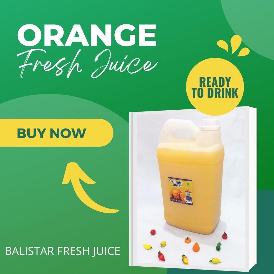 

Jus Buah Jeruk Orange Fresh Balistar 5 Liter
