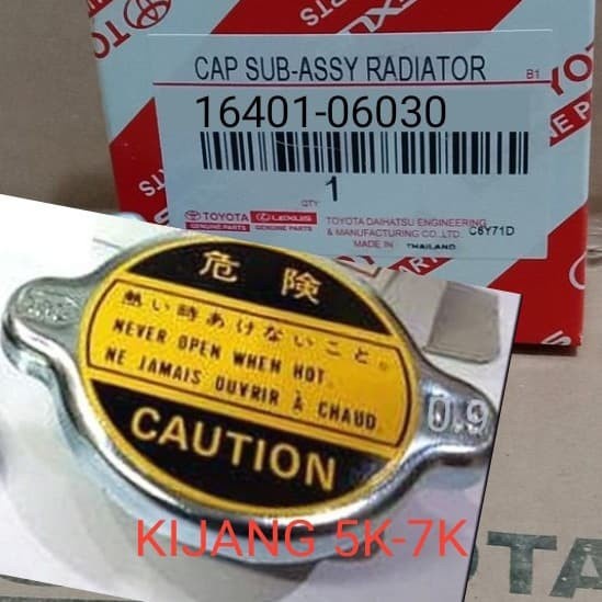 Baru Tutup Radiator Kijang Super Kapsul Grand 5K 7K Bensin
