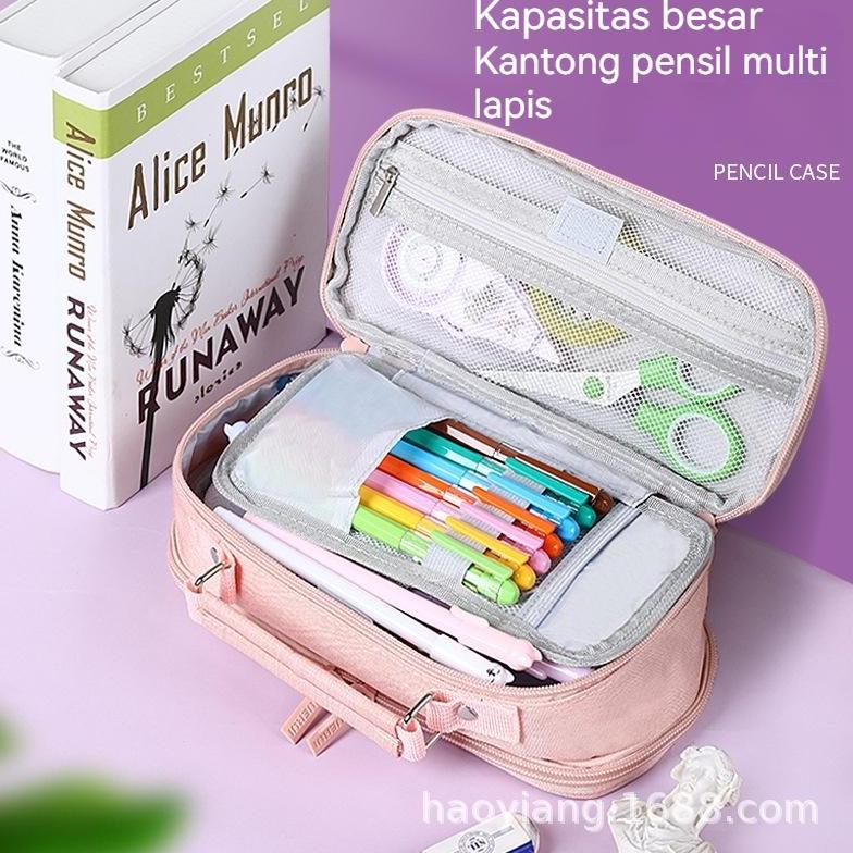 

Promo CODBesar Jumbo Pencil Cases Large Capacity Pencil Bag Pouch Holder Box for Girls Office Student Stationery Organizer School Supplies Tempat Kosmetik Bag Termurah