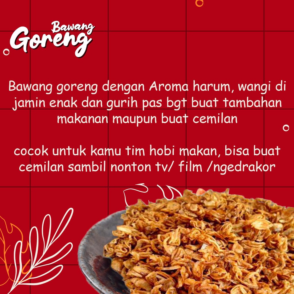 

Bawang Goreng Brebes/Bagor Brebes 1Kg