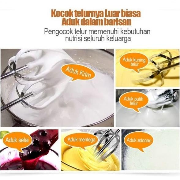 Hand Mixer Pengocok Telur Kue - Mixer Tangan Pengaduk Adonan Elektrik