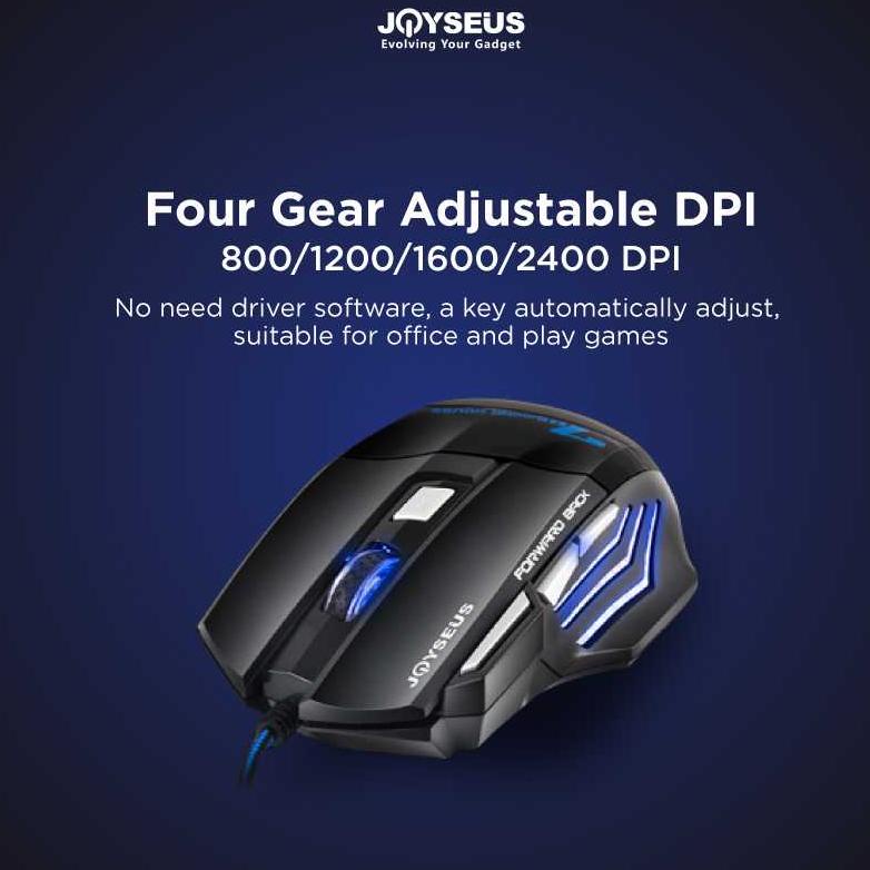 RGB Professional Gaming Mouse JOYSEUS 3200DPI LED USB Wired - MS0007