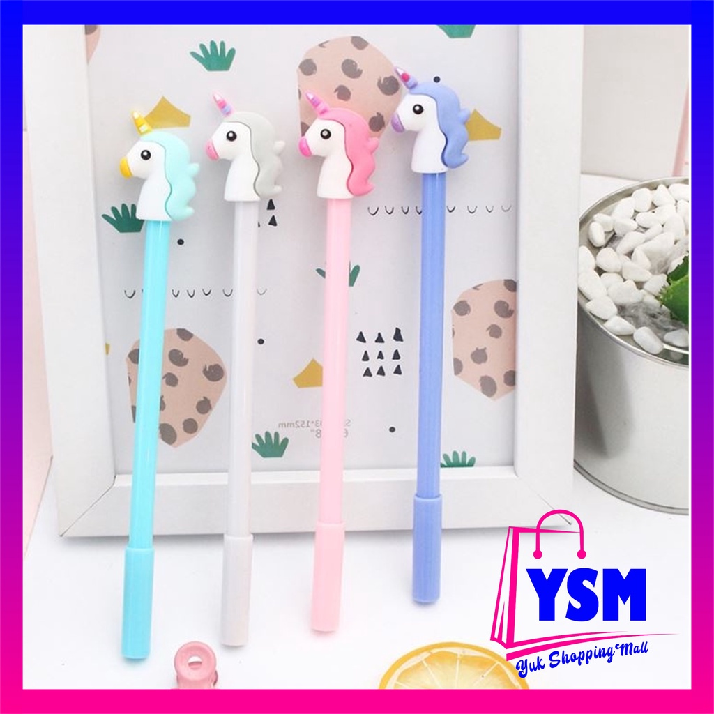 

YSM Pena Karakter Cantik Kepala Unicorn Pulpen Karakter Unik Lucu Pena Karakter Pulpen Gel Alat Tulis Sekolah Motif Unicorn Murah