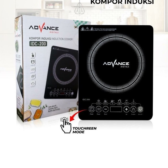 Advance Kompor Induksi / Kompor Listrik IDC - 200 - Hitam ( housekeeping.id)