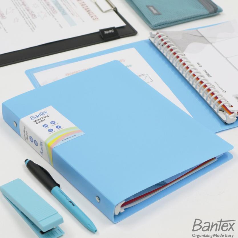 

Bantex B5 Pastel Trendy Multi Ring Binder 26 Hole #3126