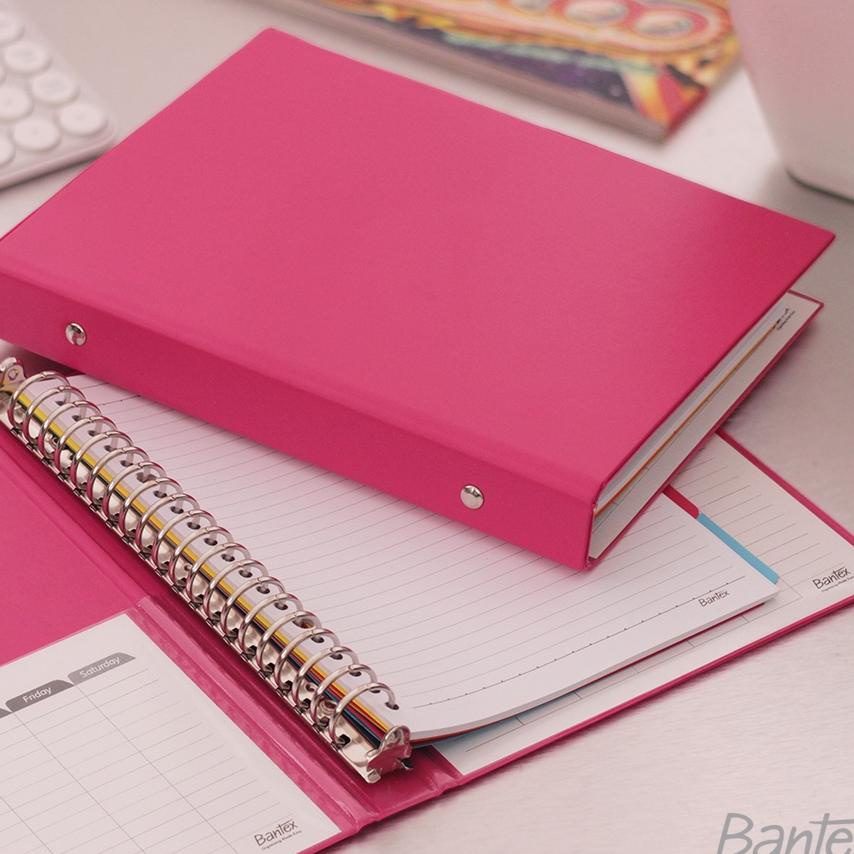 

Bantex Binder Note A5 20 Ring Besi Loose Leaf Multiring Binder Melon 1324 63