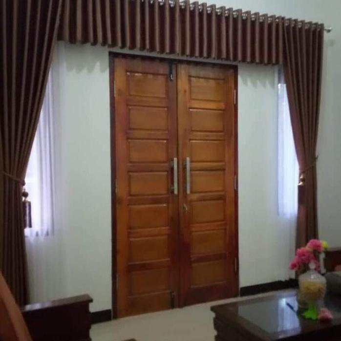 Gorden Pintu Poni Blaout 1 Set Panjang 3 Meter Tirai Gordeng Tirai Jendela Nimalis