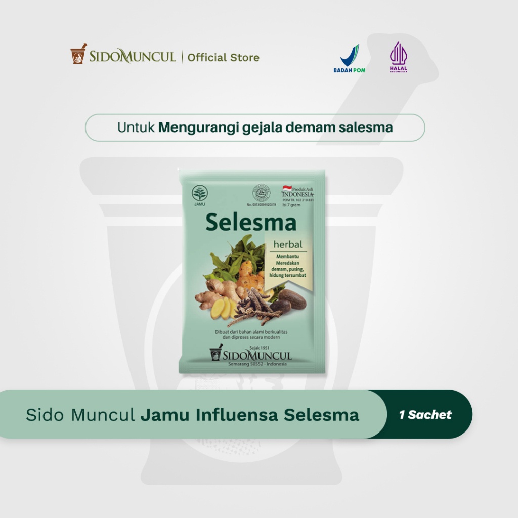 

Sido Muncul Jamu Influensa Selesma 10's - Herbal Flu dan Demam