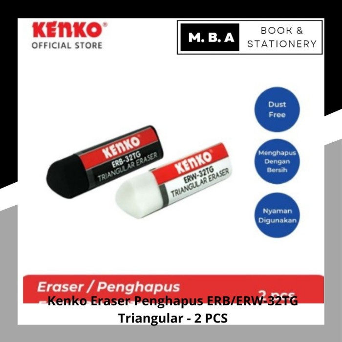 

Kenko Eraser Penghapus ERB/ERW-32TG Triangular - 2 PCS