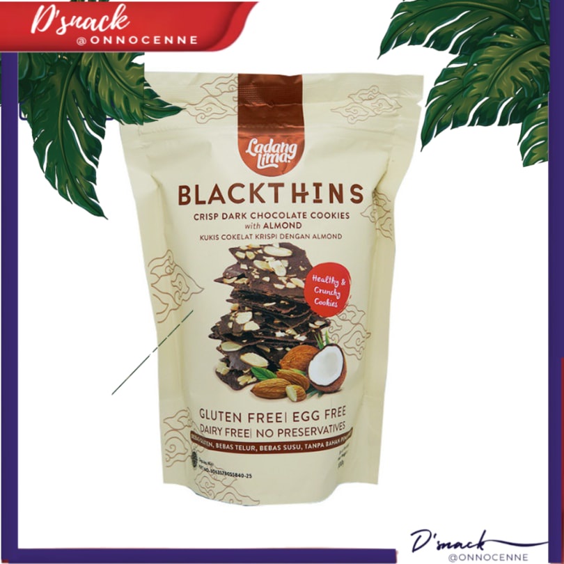 

Ladang Lima Blackthins Cookies with Almond 100g IRJYZ