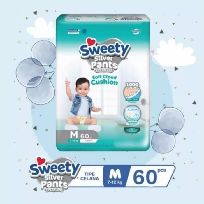 Ready pampers sweety silver pants