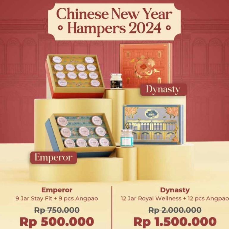 

New Stok Realfood Indonesia Hampers Chinese New Year | Cny | Kado Imlek | Gi | Hadiah | Isi Minuman Sarang Burung Walet Bersertifikat Bpom Halal ( C ) Terlaris