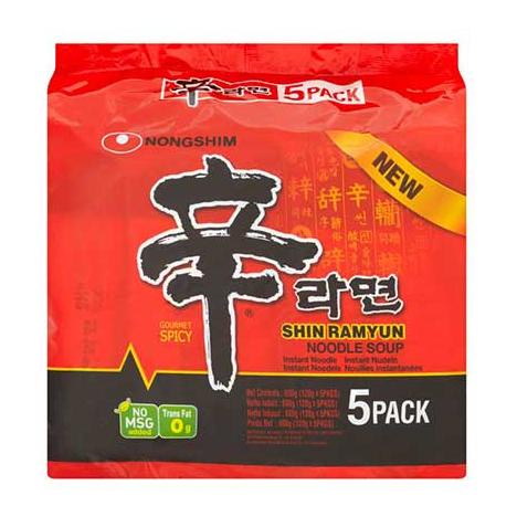 

Nong Shim Shin Ramyun Spicy 5X120G