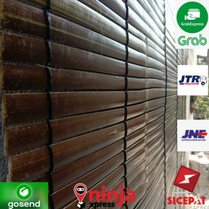 Tirai bambu,krey bambu wulung uk L 200cm x P 200cm