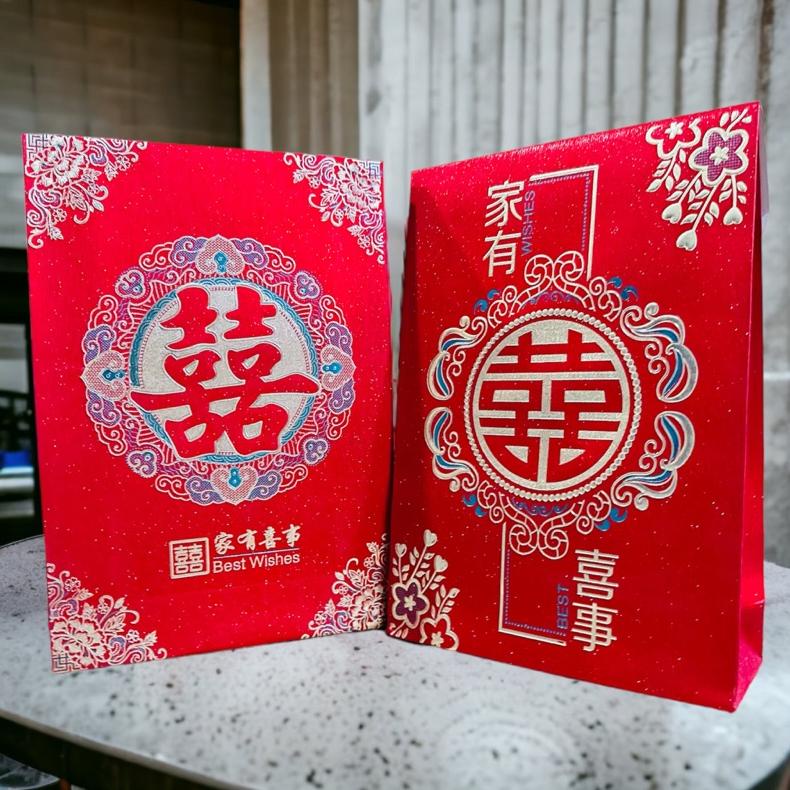 

New Stok 2 Lembar Angpao Wedding Angpau Susu Angpau Mahar Super Jumbo Muat 60Jt-120Jt Terlaris