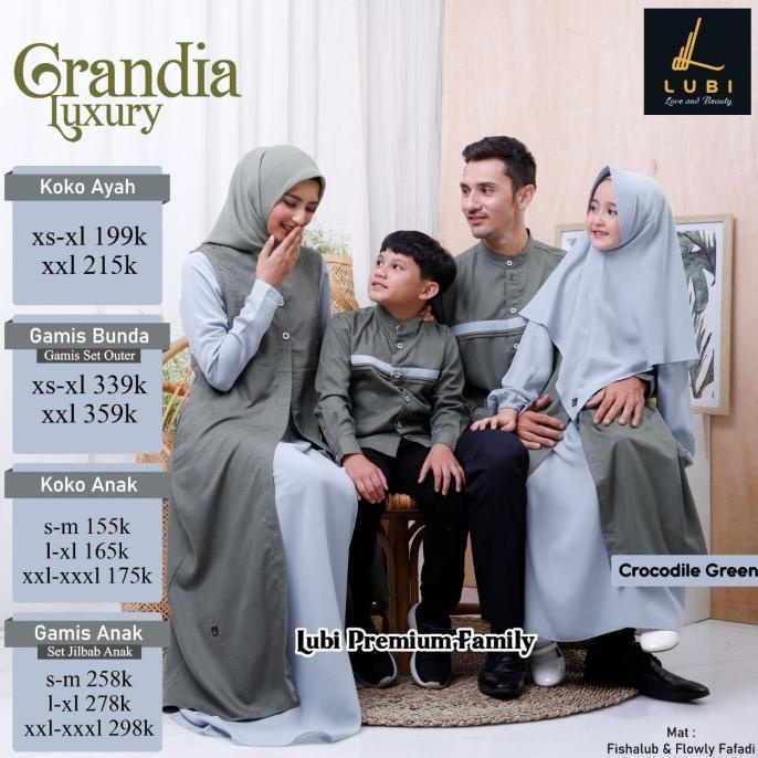 Best Sales Sarimbit Lubi Grandia Luxury Croile Green Berkualitas