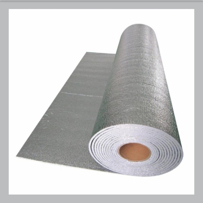 Almunium Foil Peredam Panas Foam Meteran 4Mm/Almunium Foil - Foam Foil