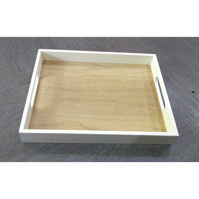 Baki Kayu Putih / Nampan Tray Kayu Jati Hotel