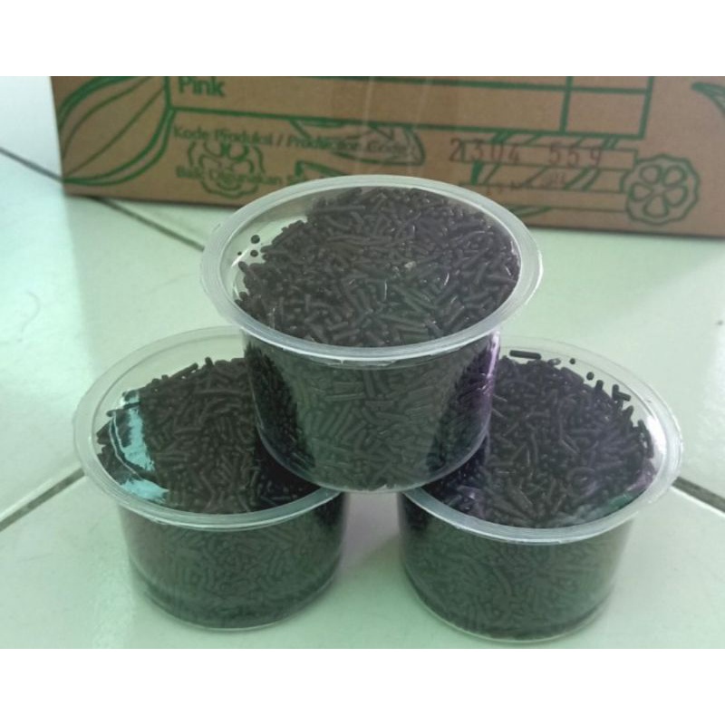 

Meses coklat cup 80gr