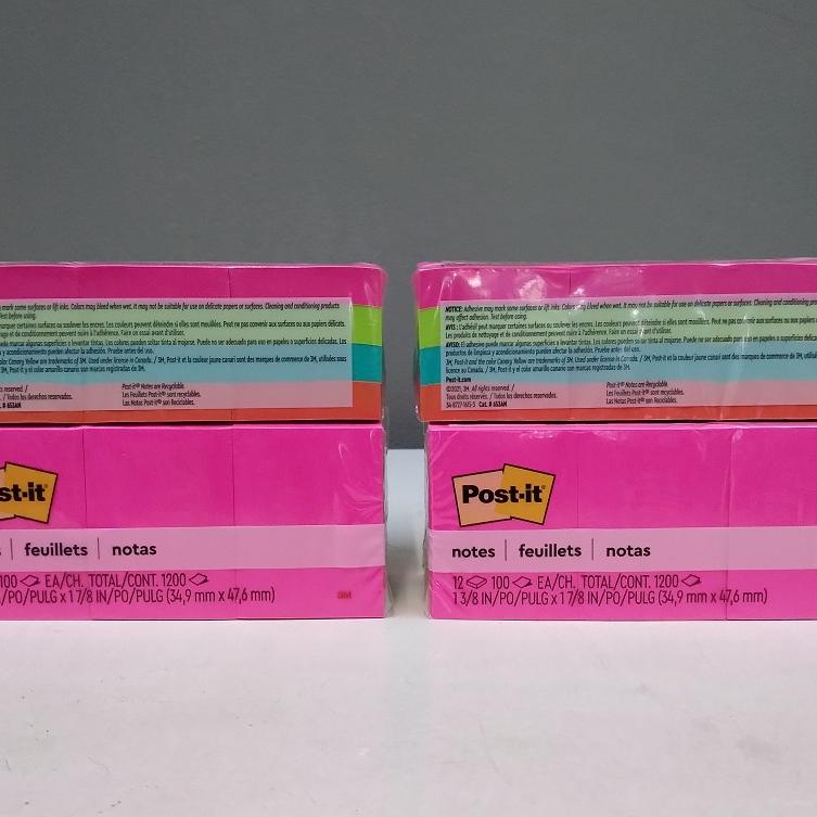 

3M Post It 653An Warna Neon Stiy Note 35Mmx48Mm Memo Tempel