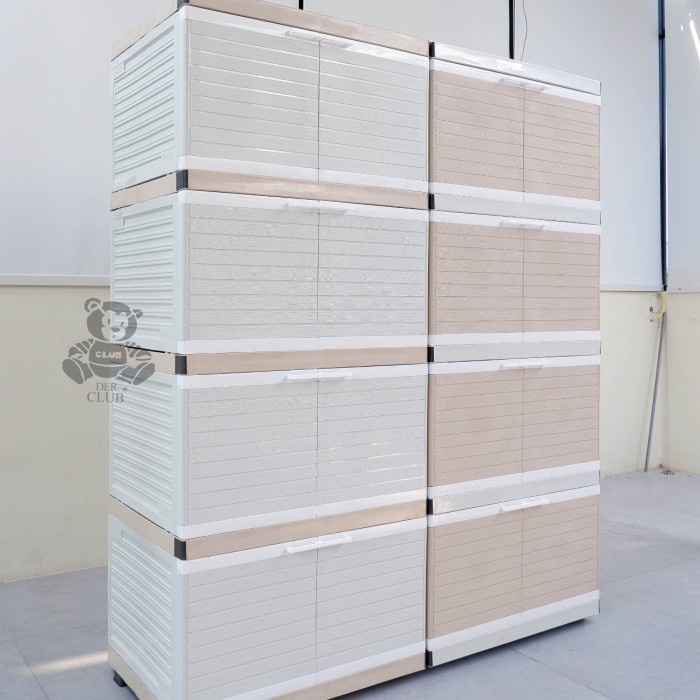 LEMARI PLASTIK CLUB JUMBO SUSUN 4 / LEMARI PAKAIAN CLUB