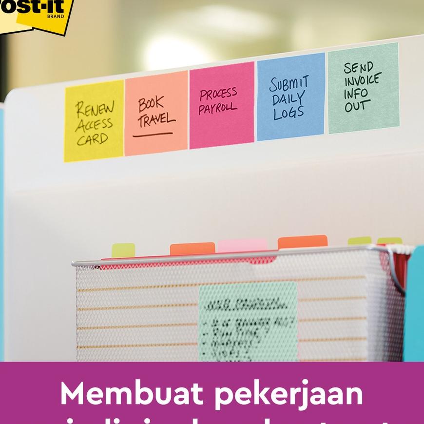 

3M Post-It Stiy Notes Summer Joy, Memo, 654-5Ssjoy, 2X Lebih Merekat, 5 Pad, 76X76 Mm, Untuk Berbagai Permukan Kertas