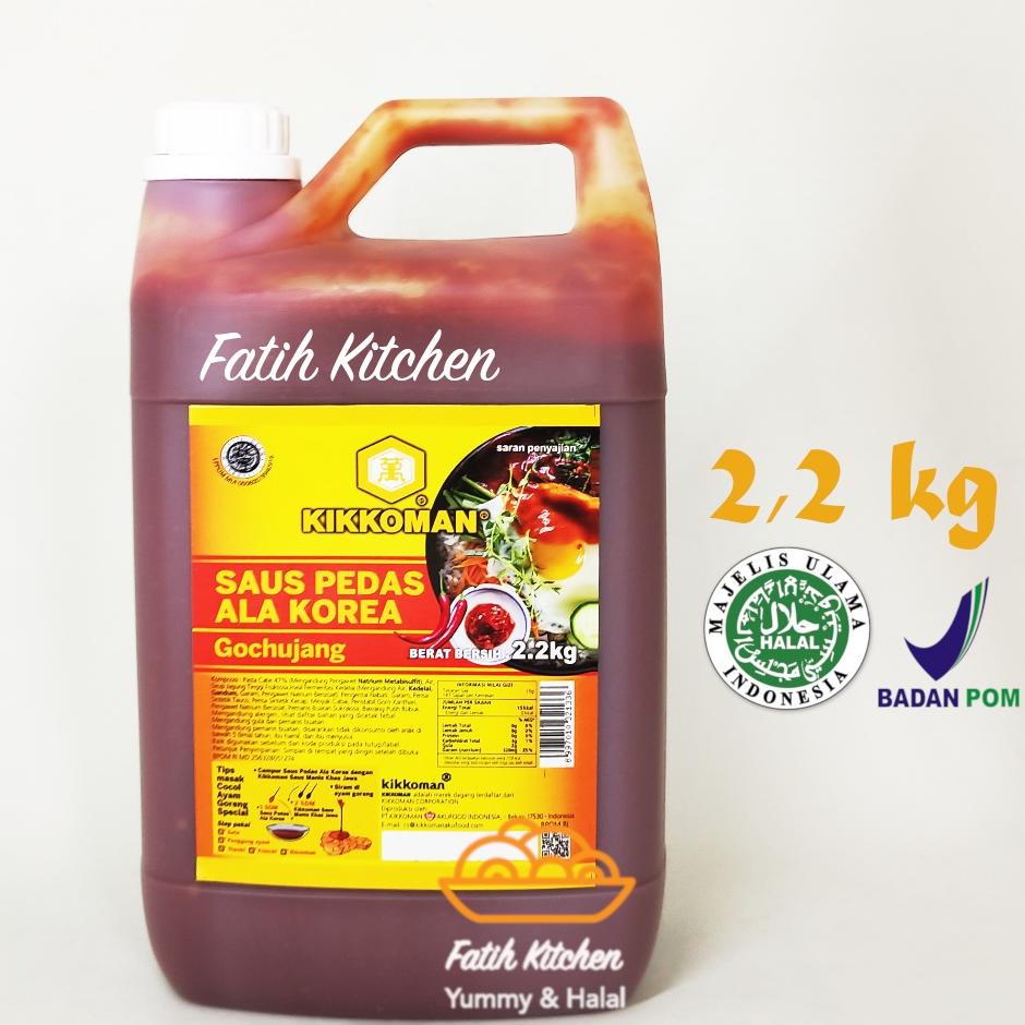 

Kikkoman Gochujang Sauce Halal 2,2 Kg Jerigen- Saus Pedas Korea