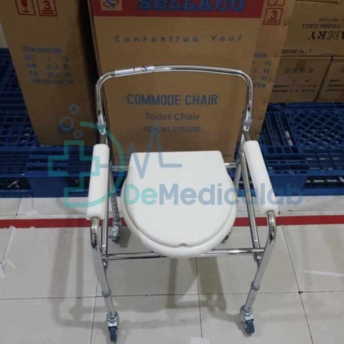 Barang Terlaris Kursi Bab Roda / Commode Chair Roda / Commode Chair Nixie.Olstore