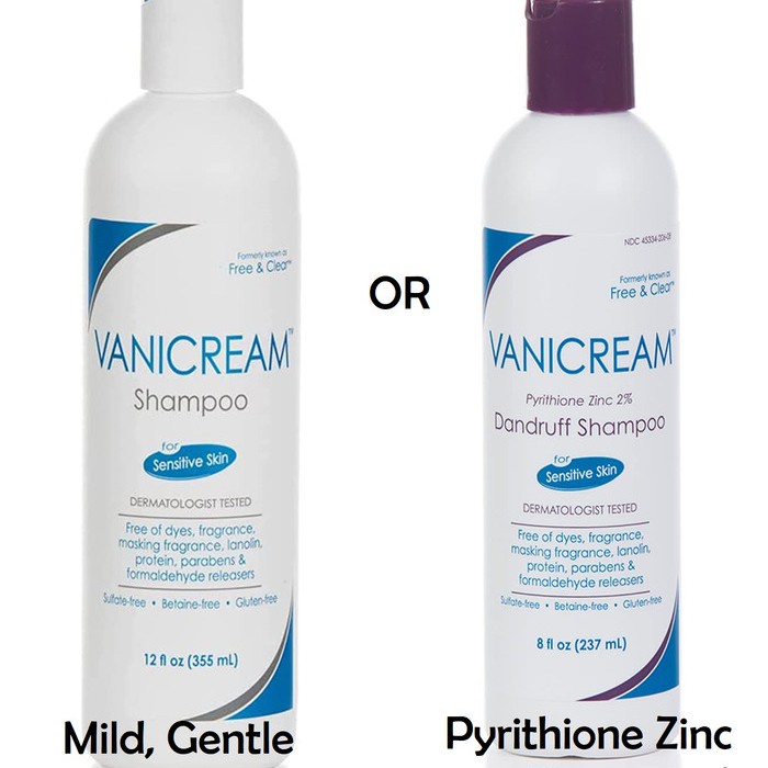 Vanicream Shampoo Sensitive Skin Fragrance Sulfate Free Anti Dandruff