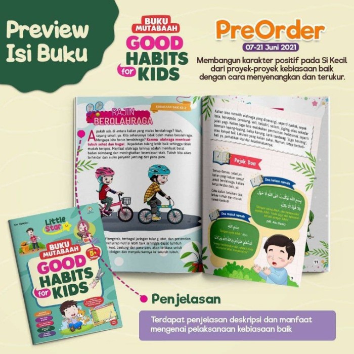 

Price!! buku matabaah good habits for kids untuk anak 5th keatas