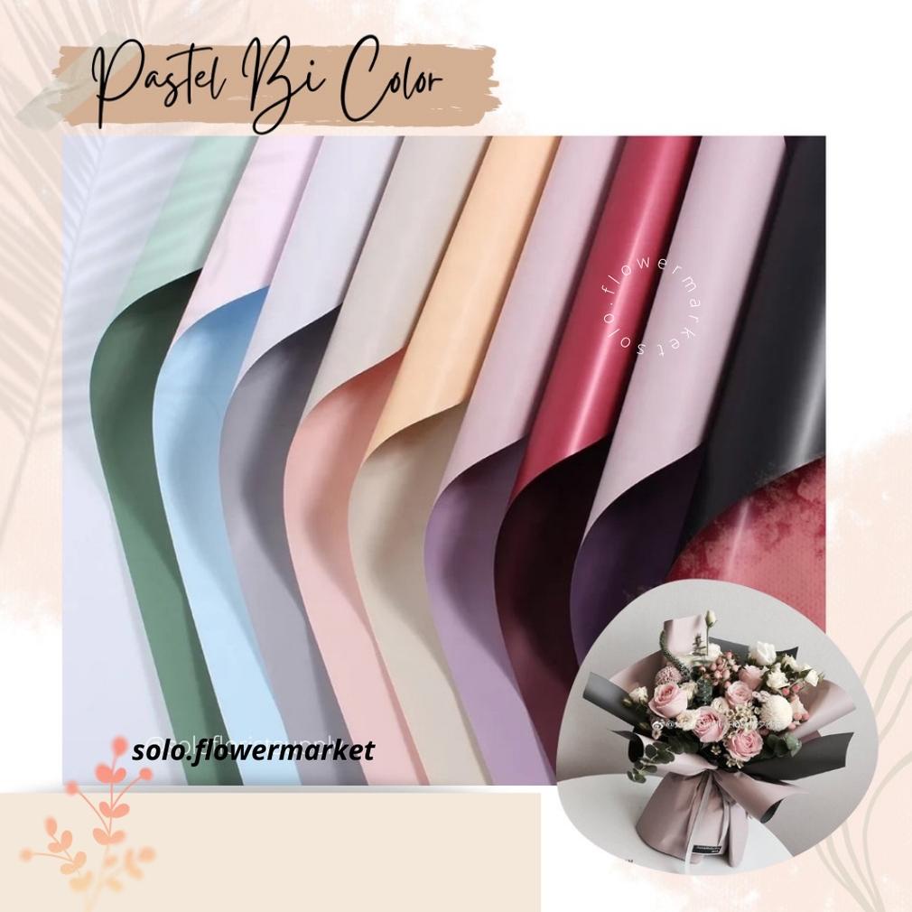 

Ready!!!(COD) PASTEL BI COLOR FLOWER WRAPPING CELLOPHANE 2 TONE DUA WARNA 60x60CM KERTAS BUKET BUNGA FLORAL WRAPPING BUKET CRAFT PAPER GIFT PAPER KERTAS BUNGA FLORIST WATERPROOF PAPER NON WOVEN PAPER PASTEL PAPER BUKET WISUDA MONEY BOUQUET KERTAS MOTIF