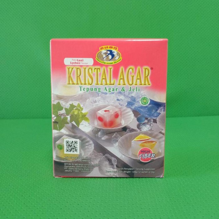

Kristal Agar Swallow Globe @10gr Lychee/Leci -ls01