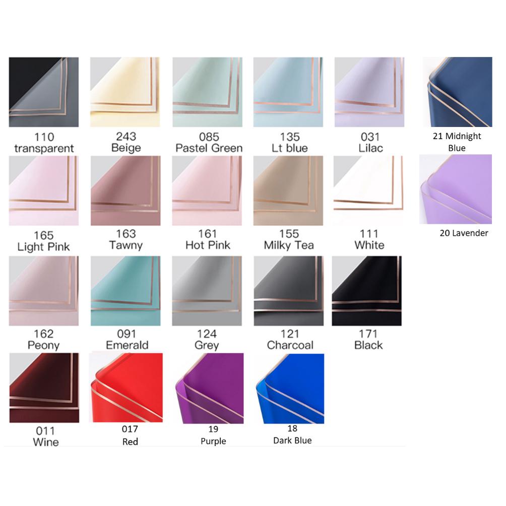 

Ready!!!(COD) GOLD FRAME CELLOPHANE LEMBARAN (58 x 58 cm) Kertas Bunga Wrapping Paper