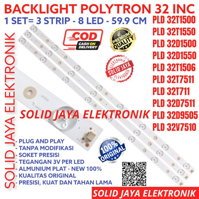 Backlight Led Polytron 32 Pld32T1506 Pld32D9505 Pld32V7510 Lampu Bl 8K
