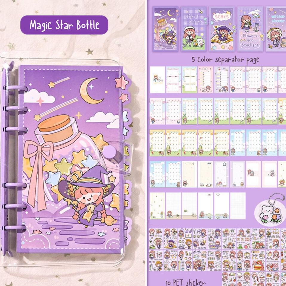 

Buku Journal Diary Set Kit Diary Book Notebook Buku Catatan Harian Lucu Korea Scrapbook Gift Set Hadiah Kado Anak Natal