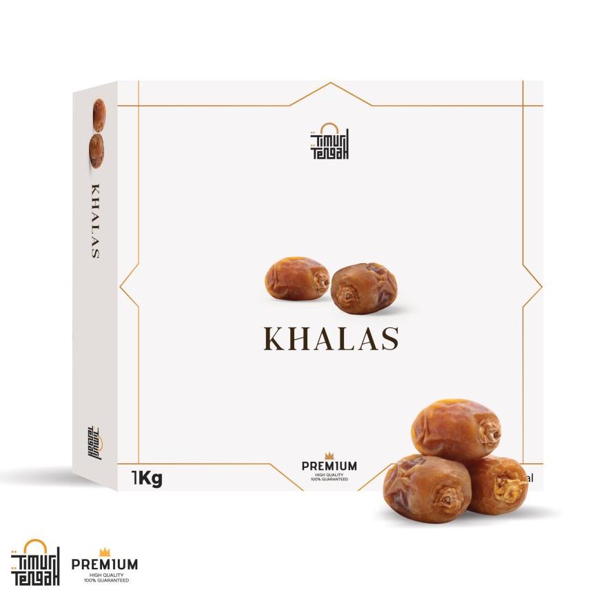 

Ready Timur Tengah Kurma Khalas 1Kg Premium Original High Quality