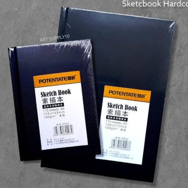 A5 A6 Potentate Sketchbook Hard Cover Buku Gambar Sketsa