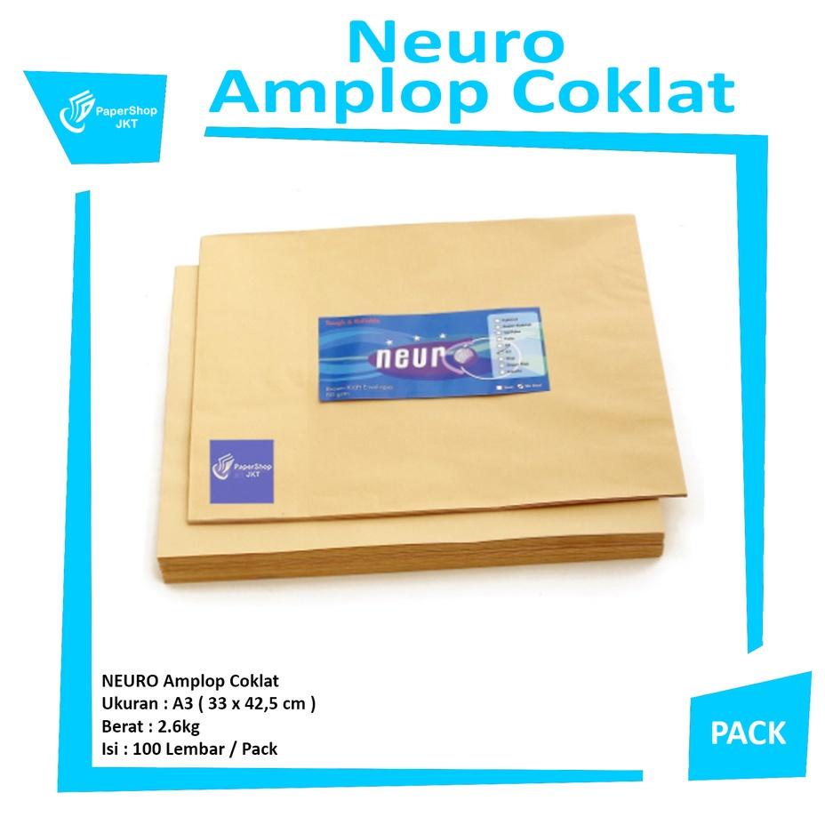 

Neuro - Amplop Coklat Ukuran A3 Seal ( 33 X 42,5 Cm ) - Pa