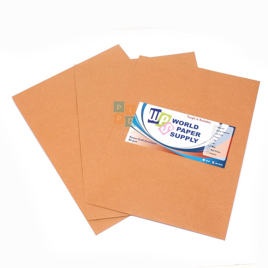 

Wps - Amplop Coklat Ukuran Map ( 27,5 X 37,5 Cm ) Non Seal - Pa