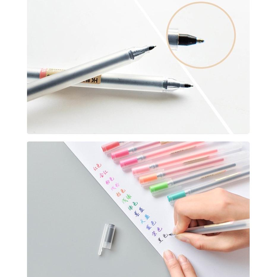 

Hk 0316 - Set 12 Pcs Pul Warna - Muji Look-Alike